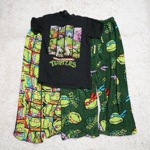 Bundle Teenage Mutant Ninja Turtle TMT Shirt and PJs Men Size S
